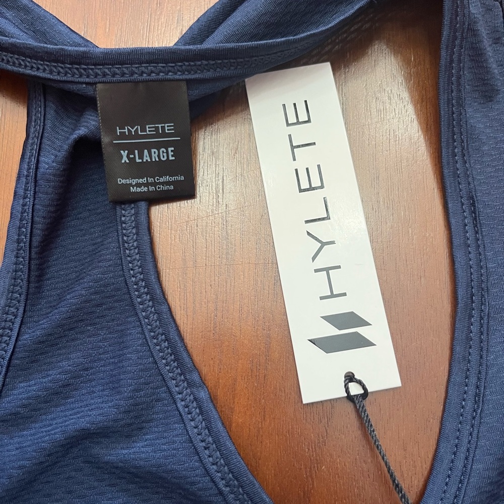 NWT Hylete Navy Blue Racer Back Tank Top Size XL - Picture 5 of 7